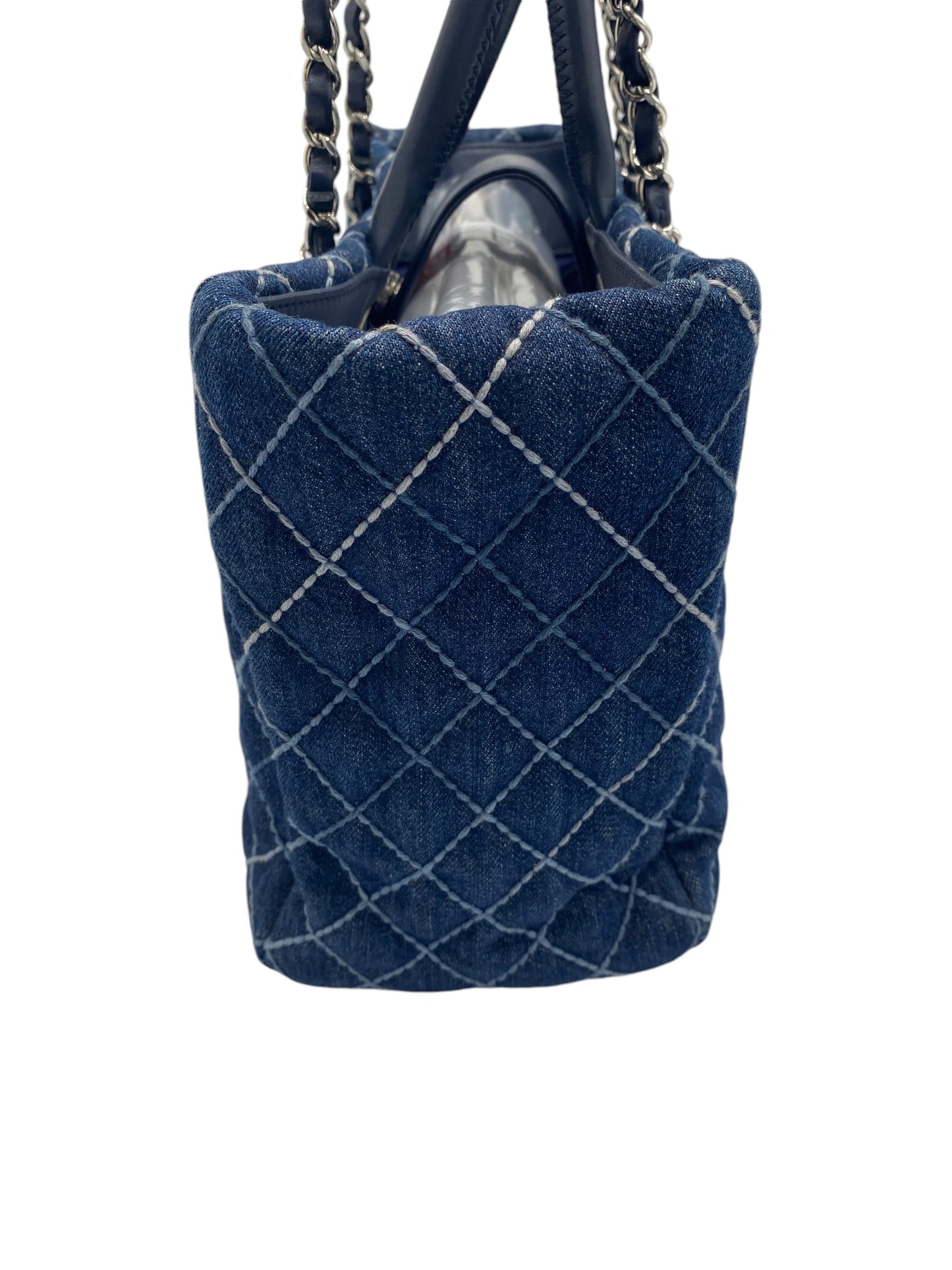 Chanel 2020 Cruise Denim Coco Handle Shopper Tote