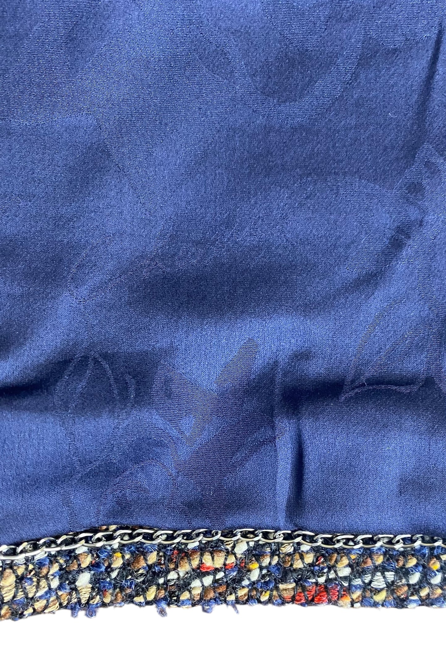 CHANEL 12A BOMBAY BLACK BROWN RED BEIGE NAVY TWEED JACKET FR 36