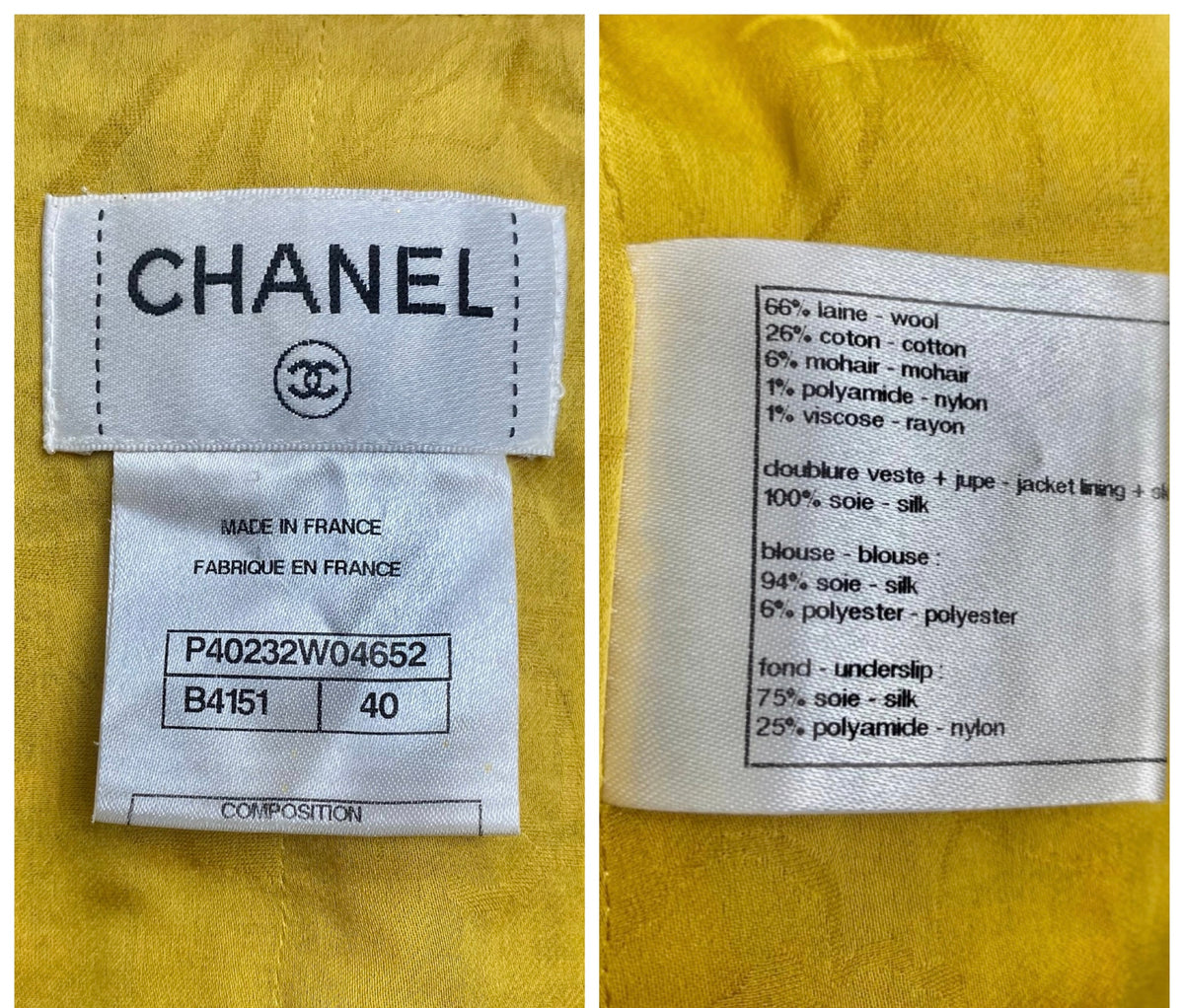 Chanel Iconic 11C Saint-Tropez Yellow Multicolor Tweed Gripoix Waistcoat Vest FR 40