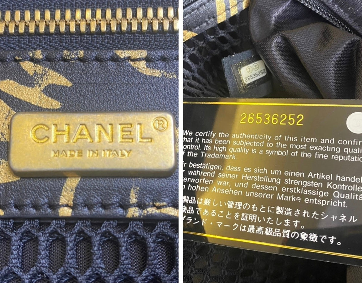 Rare Chanel 19A Paris New York Egypt Graffiti Trolley Travel Bag Carry On Luggage